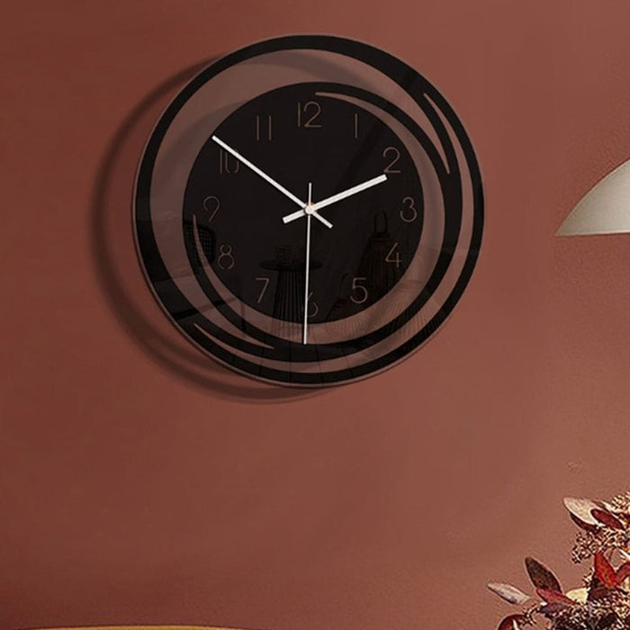 Vibe Geeks Minimalist Creative Acrylic Wall Clock - battery