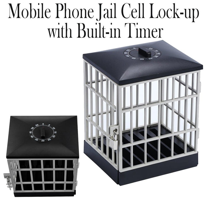 Vibe Geeks Mobile Phone Jail Cell Lock - up With Built