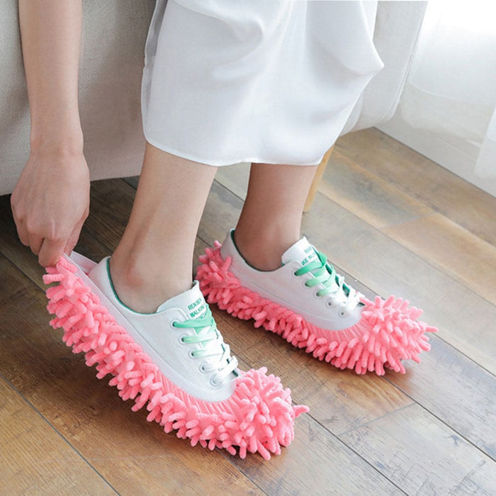 Vibe Geeks Multifunctional Mop Slippers Dust Removal Lazy