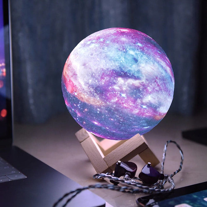 Vibe Geeks 3d Print Led Night Sky Decorative Lamp - Usb
