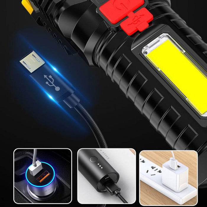 Vibe Geeks Usb Rechargeable High Powered Long Ranged Cob