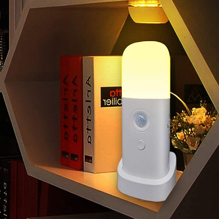 Vibe Geeks Usb Rechargeable Indoor Motion Sensor Sos Led