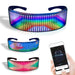 Vibe Geeks Usb Rechargeable Led Luminous Eye Glasses