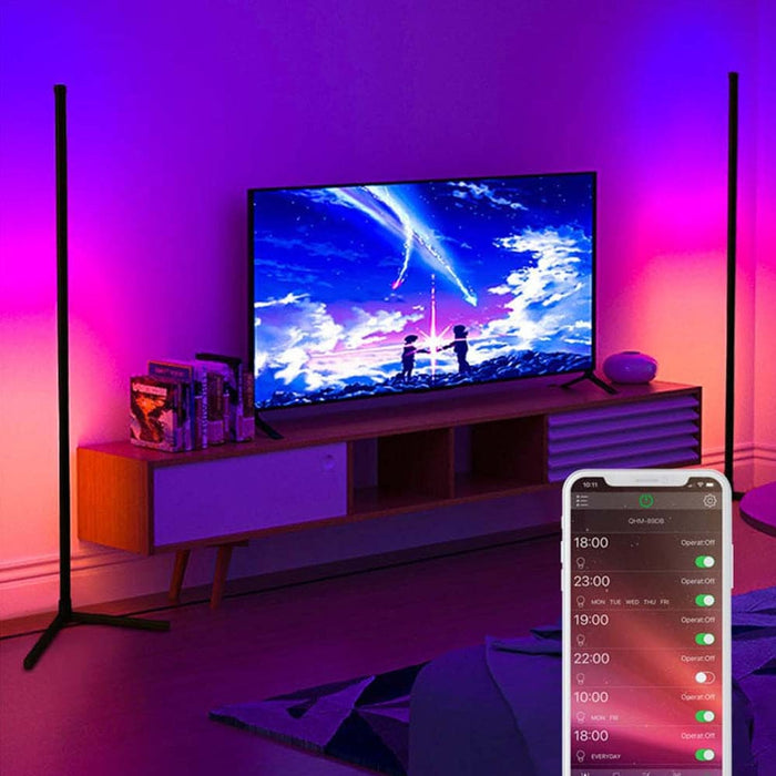 Vibe Geeks Remote Controlled Dimmable Standing Corner Floor