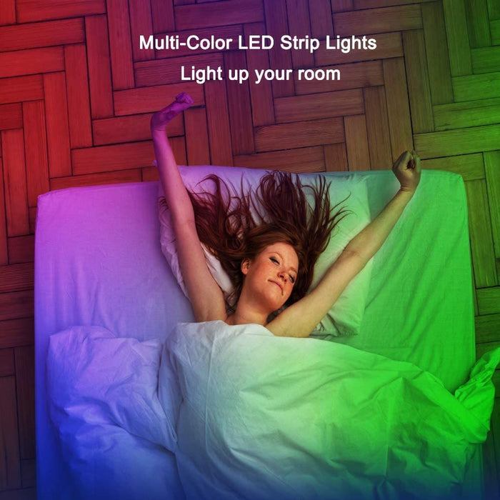 Vibe Geeks Remote Controlled Led Light Strips With Power