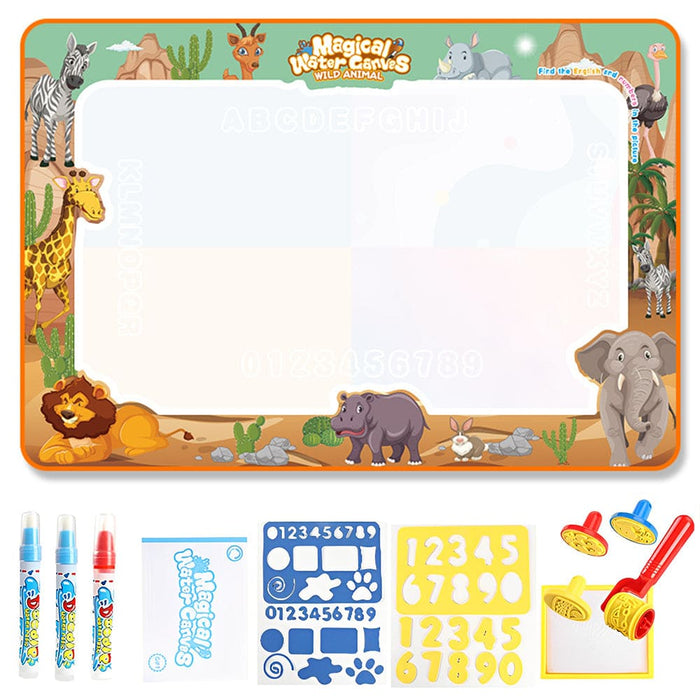 Vibe Geeks Reusable Mess Free Aqua Magic Doodle Mat
