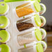 Vibe Geeks Revolving Transparent Spice Rack Seasoning