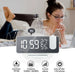 Vibe Geeks Led Big Screen Mirror Alarm Clock