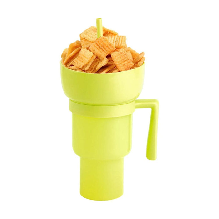 Vibe Geeks Snack And Sip Stadium Hand Cup Reusable