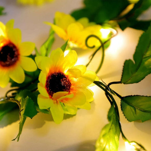 Vibe Geeks Solar Powered Decorative Sunflower Led String
