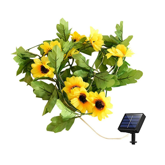 Vibe Geeks Solar Powered Decorative Sunflower Led String