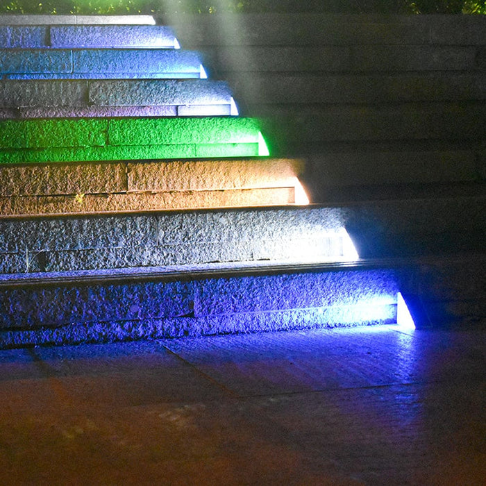 Vibe Geeks Rgb Step Lights For Outdoor Decks And Stairs