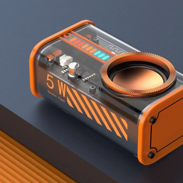 Vibe Geeks See Through Transparent Wireless Audio Speaker