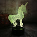 Vibe Geeks 3d Unicorn Night Light With Remote Control - Usb