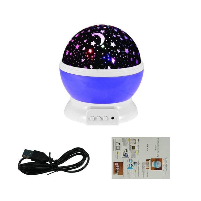 Vibe Geeks Unicorn Starry Sky Projector In 4 Colours - Usb