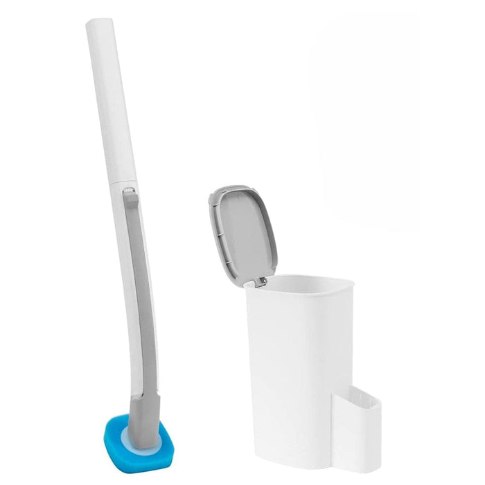 Vibe Geeks Wall - mounted Toilet Brush Set With Storage