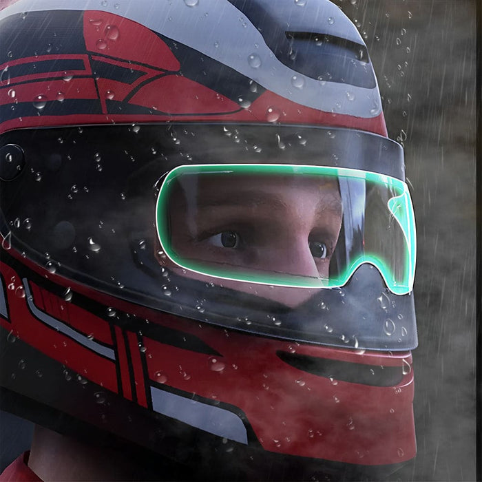 Vibe Geeks Waterproof Anti - fog And Rainproof Helmet Lens