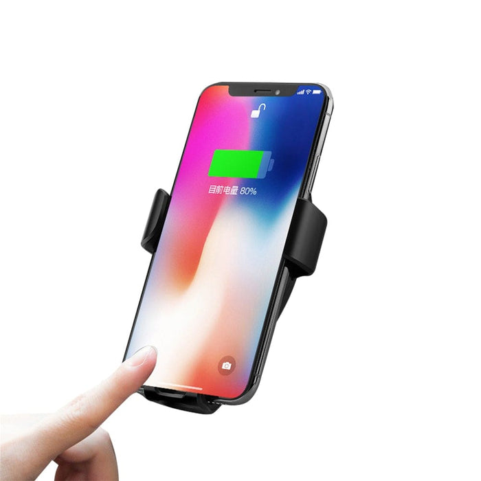 Vibe Geeks 10w Qi Wireless Charger Car Mount Holder Stand