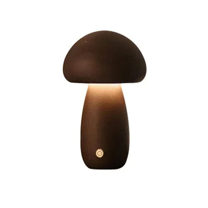 Vibe Geeks Wooden Mushroom Led Night Light for Bedroom