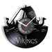 Vikings Vinyl Record Wall Clock