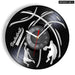 Vintage Basketball Player Vinyl Wall Clock