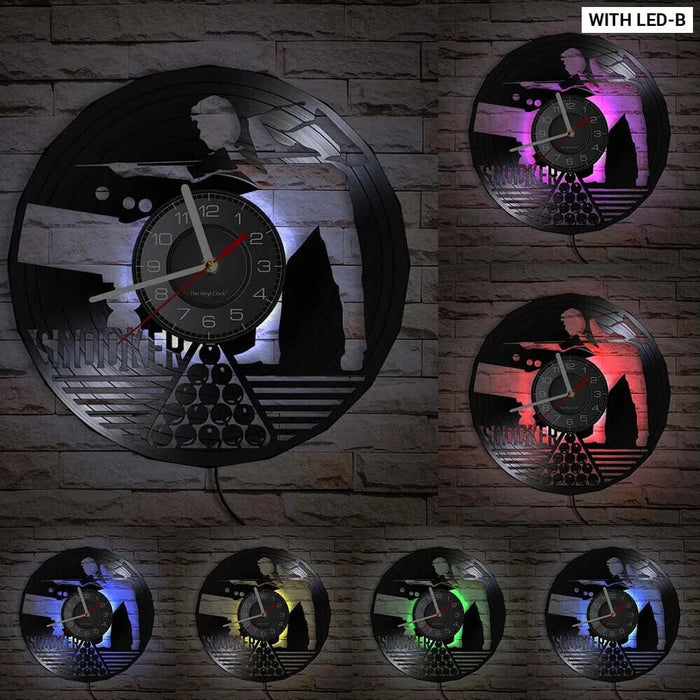 Vintage Billiards Vinyl Clock