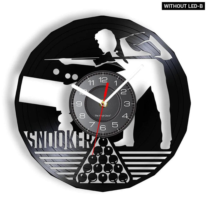 Vintage Billiards Vinyl Clock
