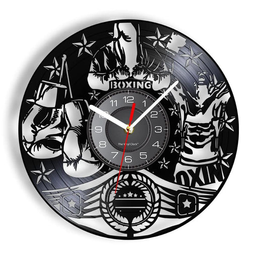 Vintage Boxing Lp Record Wall Clock