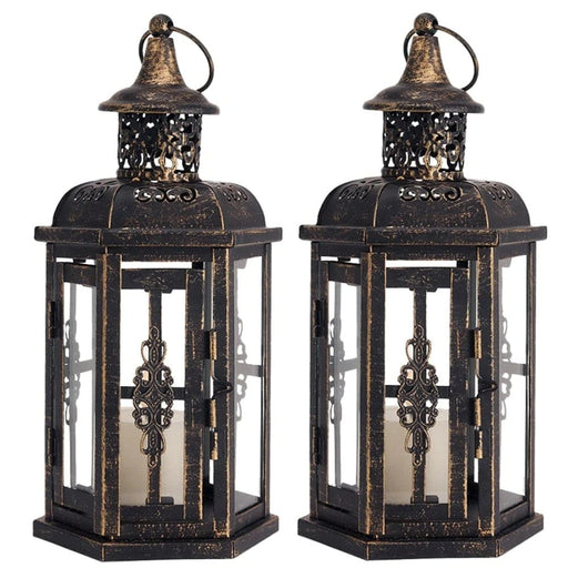 Vintage Candle Holder Hanging Lanterns for Indoor Outdoor