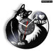 Vintage Cat Vinyl Wall Clock