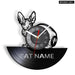 Vintage Cat Vinyl Wall Clock