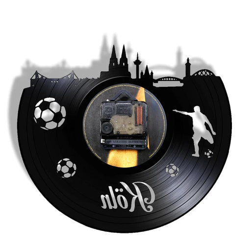 Vintage Cologne Skyline Vinyl Wall Clock