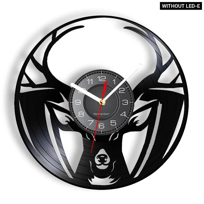 Vintage Deer Hunting Wall Clock
