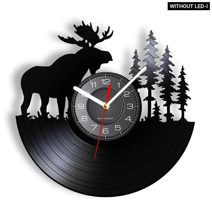 Vintage Deer Hunting Wall Clock