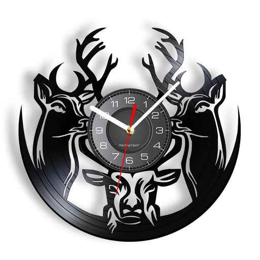 Vintage Deer Hunting Wall Clock
