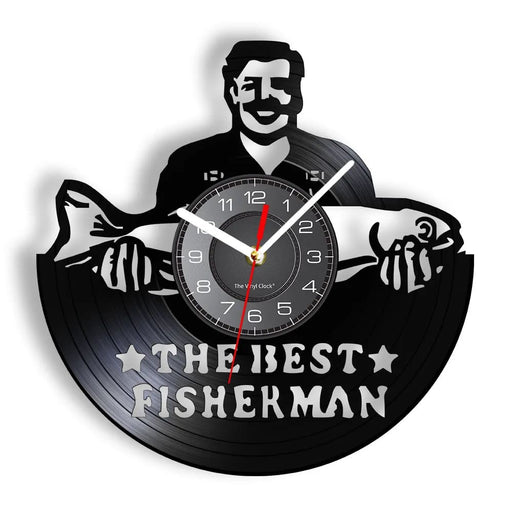Vintage Fisherman Wall Clock