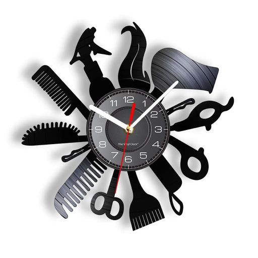 Vintage Hairdresser Wall Clock