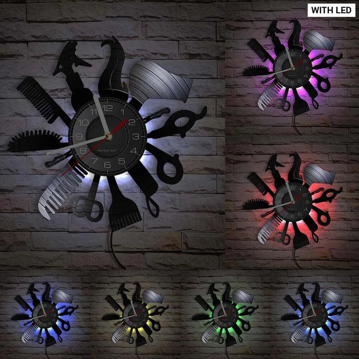 Vintage Hairdresser Wall Clock