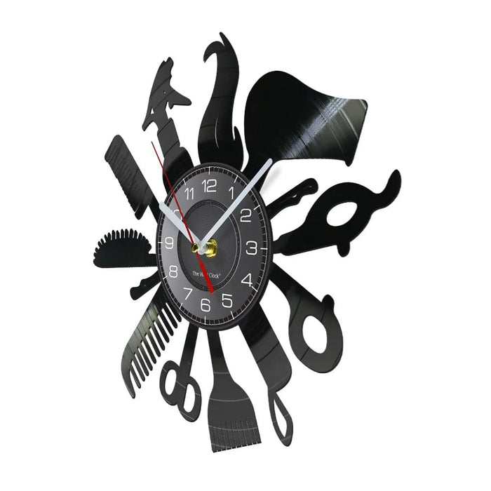 Vintage Hairdresser Wall Clock