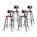 4x Vintage Industrial Bar Stool Retro Barstools Dining