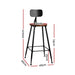 4x Vintage Industrial Bar Stool Retro Barstools Dining