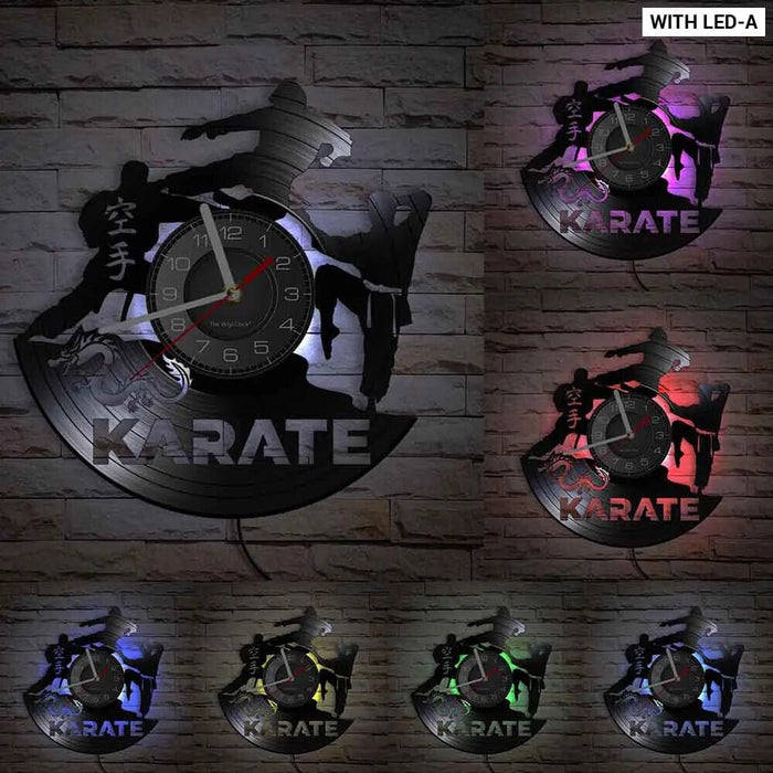 Vintage Karate Wall Clock