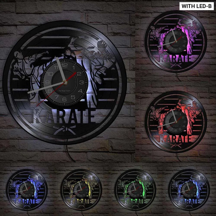Vintage Karate Wall Clock