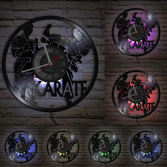 Vintage Karate Wall Clock