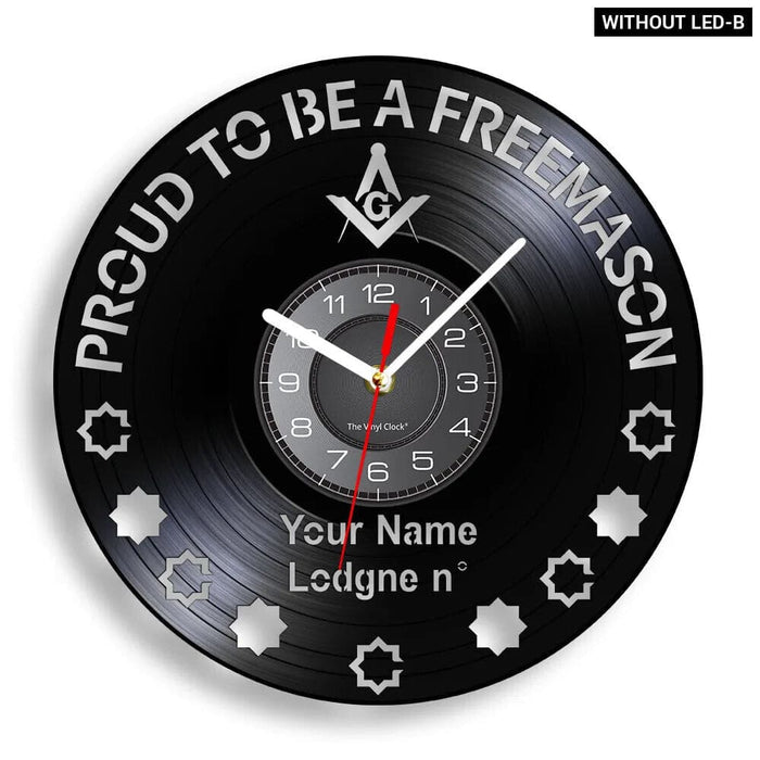 Vintage Masonic Wall Clock