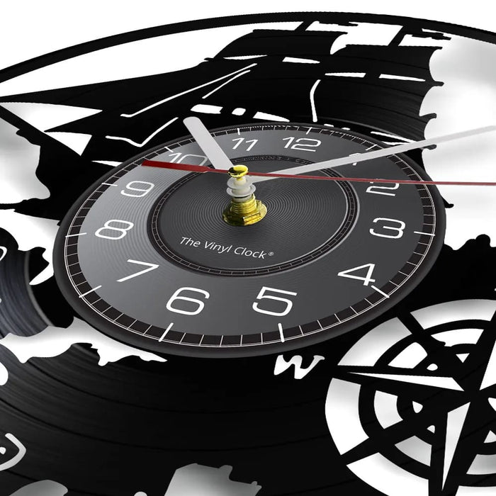 Vintage Nautical Led Wall Clock with Night Light