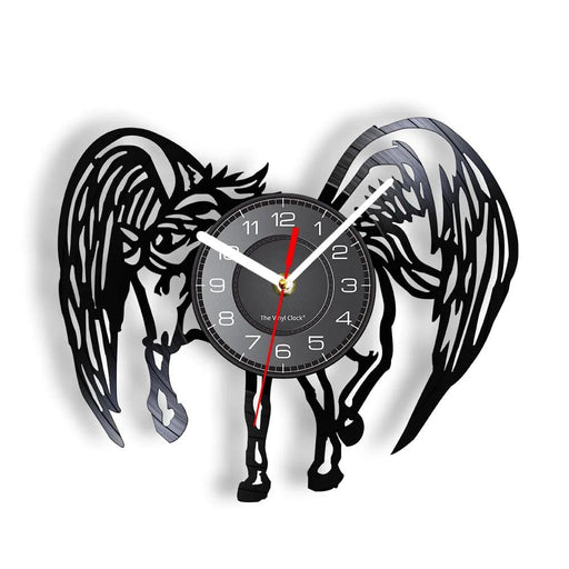 Vintage Pegasus Vinyl Record Wall Clock