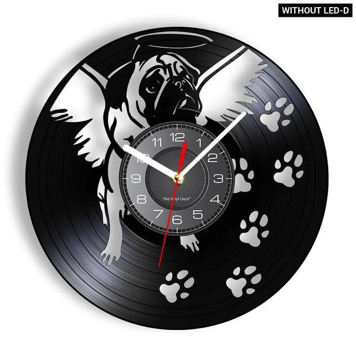 Vintage Pug Dog Wall Clock