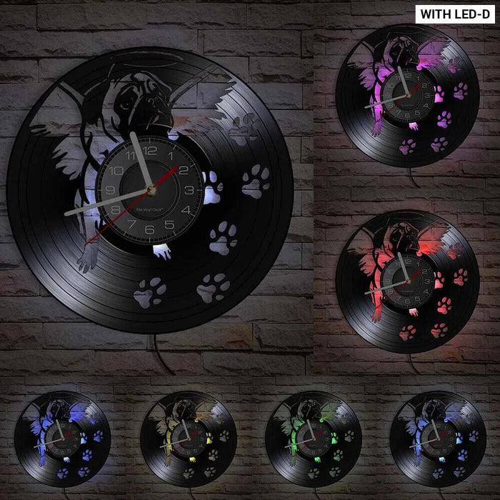 Vintage Pug Dog Wall Clock