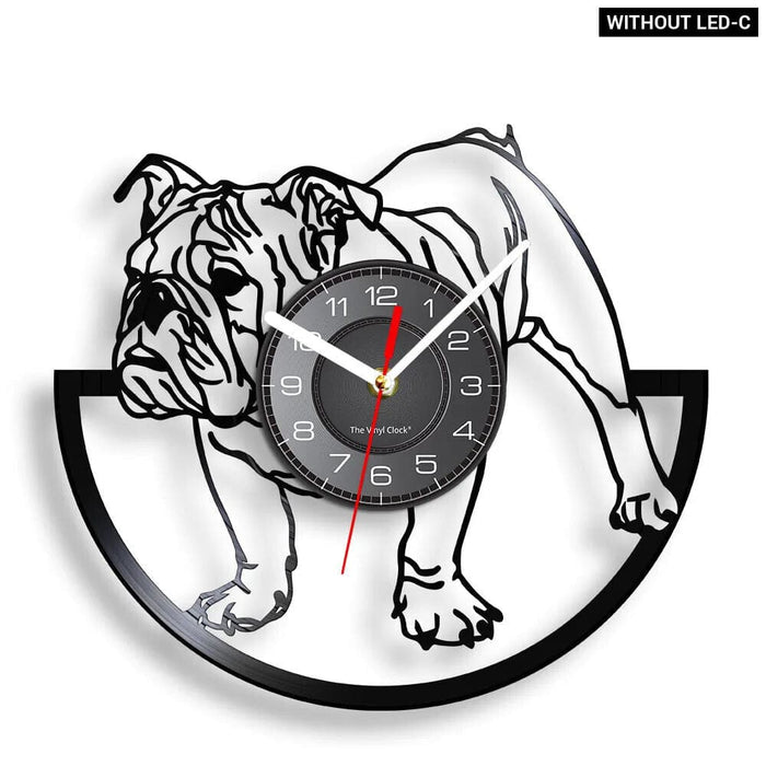 Vintage Pug Dog Wall Clock
